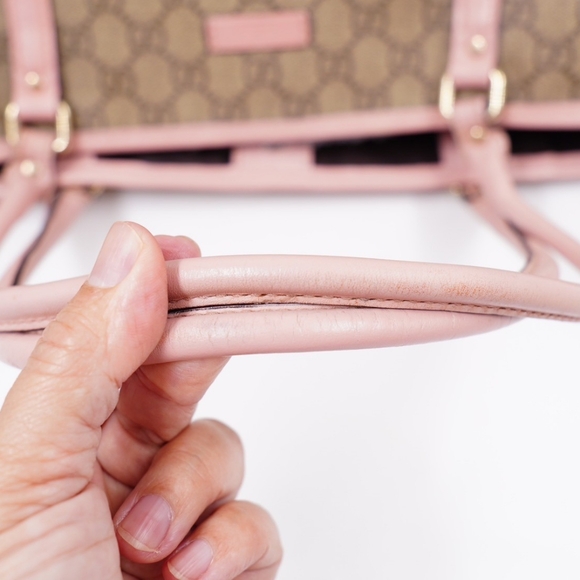 BA25❤️ Gucci GG Monogram Supreme Coated Canvas Joy Tote Bag - Picture 10 of 13